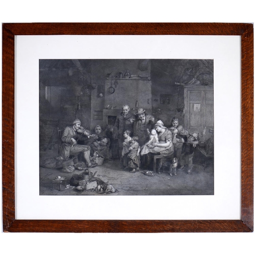 804 - After Sir David Wilkie RA (1785-1841) - The Blind Fiddler, s.l., s.n., n.d. [early-mid 19th c], engr... 