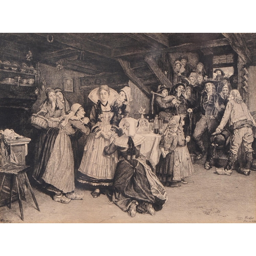 804 - After Sir David Wilkie RA (1785-1841) - The Blind Fiddler, s.l., s.n., n.d. [early-mid 19th c], engr... 