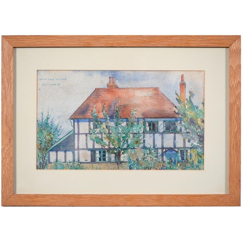 811 - William Wellesley James Calthrop (1882-1947) - Cherry Tree Cottage, monogrammed and dated June 41, w... 