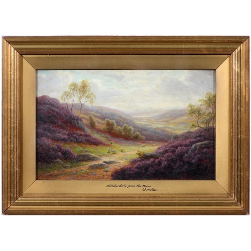 822 - William Mellor (1851-1931) - Thornton Ghyll Ingleton; Nidderdale from the Moors, a pair, both signed... 