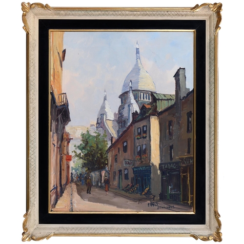 830 - French School, 20th century, indistinctly signed, oil on canvas, 50 x 40cm