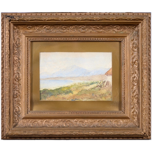 847 - Edward Clark Churchill Mace (1863-1928) - Landscape, signed, oil on board, 16 x 29cm; a pair of wate... 