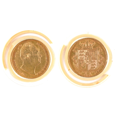 385 - Gold coin. William IV Sovereign 1837