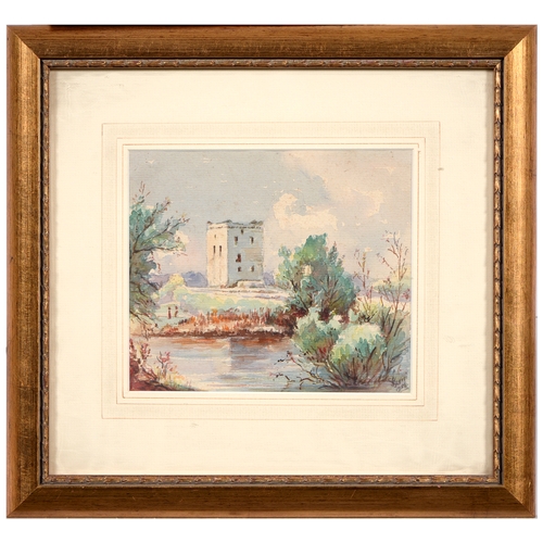 1117 - Sir Robin Darwin RA (1910-1974) - Mount St Victoire from Les Villes, signed and dated '17, pen, ink ... 