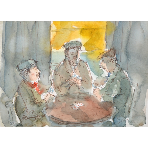 1117 - Sir Robin Darwin RA (1910-1974) - Mount St Victoire from Les Villes, signed and dated '17, pen, ink ... 