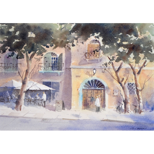 1117 - Sir Robin Darwin RA (1910-1974) - Mount St Victoire from Les Villes, signed and dated '17, pen, ink ... 