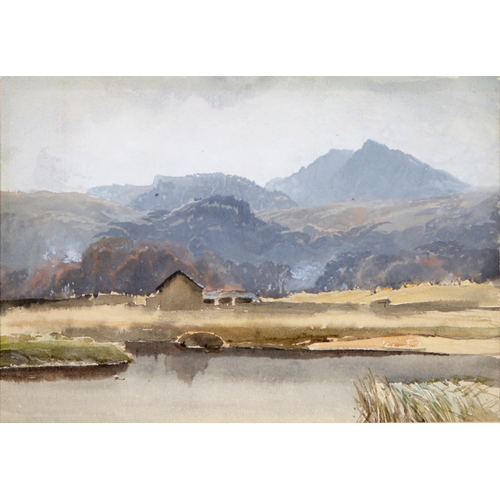 1117 - Sir Robin Darwin RA (1910-1974) - Mount St Victoire from Les Villes, signed and dated '17, pen, ink ... 