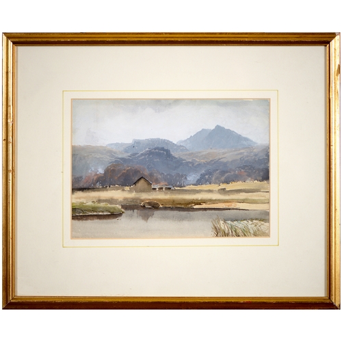 1117 - Sir Robin Darwin RA (1910-1974) - Mount St Victoire from Les Villes, signed and dated '17, pen, ink ... 