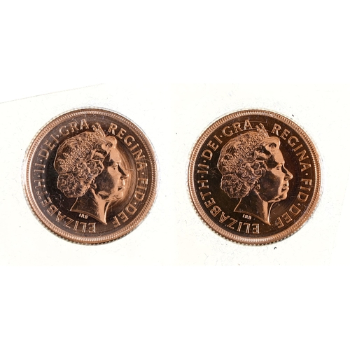 156 - Gold coins. Sovereign 2000 BC, encapsulated (2)