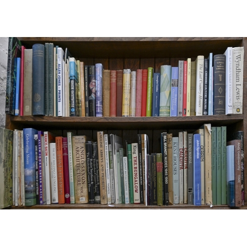 744 - Books. Two and a quarter shelves of architecture and art history, 20th c and later, including Bill B... 