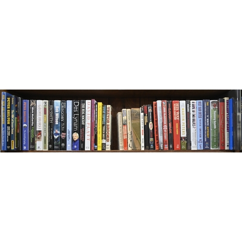 745 - Books. One and a half shelves of sport, predominantly football, 20th c and later, including twenty s... 