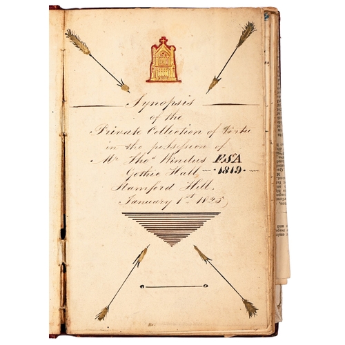 158 - Collecting & The Wunderkammer. Thomas Windus FSA (1778-1854), of Gothic Hall, Stamford Hill, Lon... 