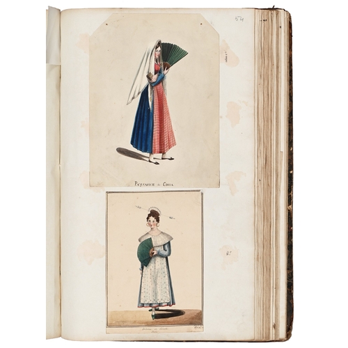 166 - Eton. A folio scrapbook, early 19th c and later, mostly town and college, some Windsor and material ... 