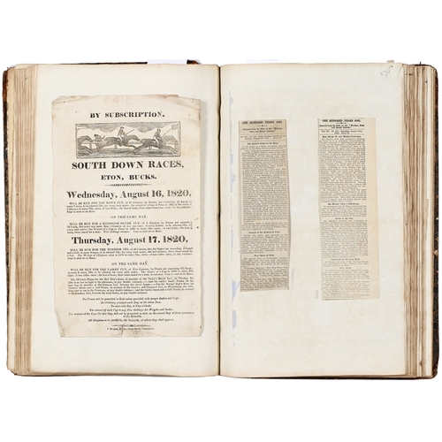 166 - Eton. A folio scrapbook, early 19th c and later, mostly town and college, some Windsor and material ... 