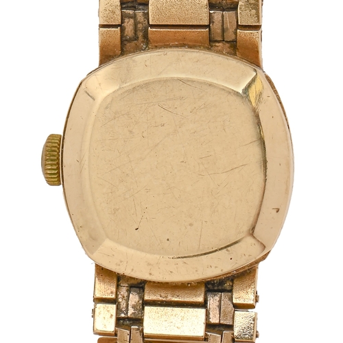 282 - An Omega 9ct gold self-winding lady's wristwatch, Ladymatic, 16mm diam, London 1968, on maker's 9ct ... 