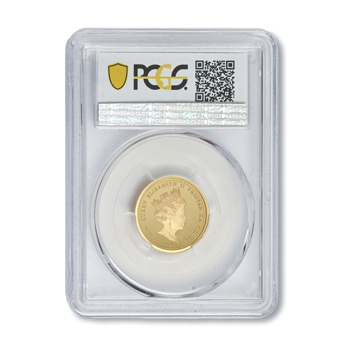 4 - Gold coin. Tristan da Cunha, proof commemorative Sovereign 2020, encapsulated, cased... 