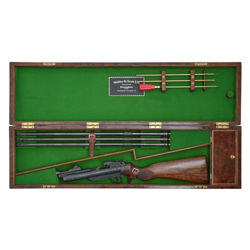 581 - Webley & Scott Ltd. A fine and unusual 'suite' of air weapons, comprising Webley 