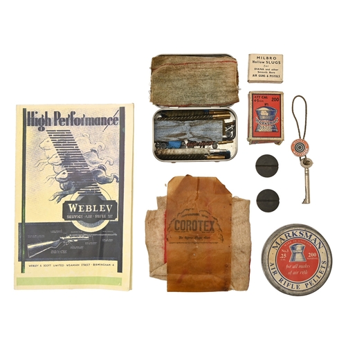 581 - Webley & Scott Ltd. A fine and unusual 'suite' of air weapons, comprising Webley 