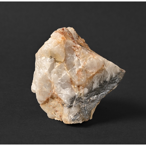 586 - Cumbrian minerals. Linarite with Cerussite, Red Gill Mine, Caldbeck Fells, 133mm, Hematite and Quart... 