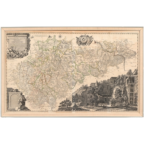 677 - Geology & Mining. Adam Friedrich Zürner (1679-1742) - Carte von Ertzgebürgischen Creysse in Chur... 