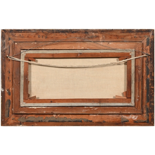 679 - A. Turner, 19th century - Crofters' Cottages by a Highland Loch, signed, oil on canvas, 30.5 x 61cm... 