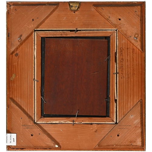 685 - Carl Reichert (1836-1918) - Study of a&nbsp;Saint Bernard, head-and-shoulders length, signed, oil on... 