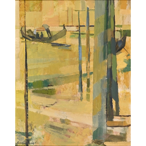 691 - Peter Berrisford (1932-2003) - Venetian Gondola, signed, oil on board, 52 x 40cm, and H.E. Peirse - ... 
