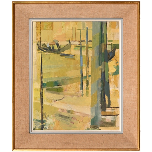 691 - Peter Berrisford (1932-2003) - Venetian Gondola, signed, oil on board, 52 x 40cm, and H.E. Peirse - ... 