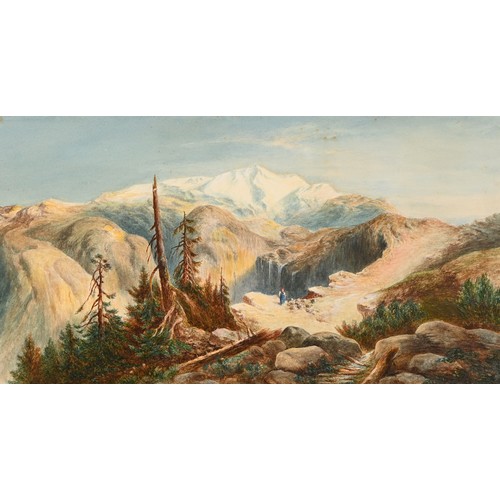 684 - A. Beebe, second-half 19th century - Courting Renaissance Figures, signed and dated 1875, watercolou... 