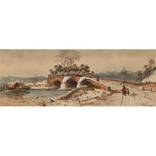 684 - A. Beebe, second-half 19th century - Courting Renaissance Figures, signed and dated 1875, watercolou... 