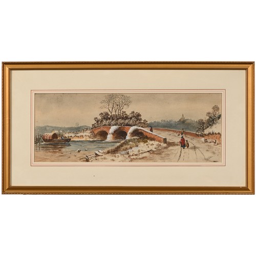 684 - A. Beebe, second-half 19th century - Courting Renaissance Figures, signed and dated 1875, watercolou... 