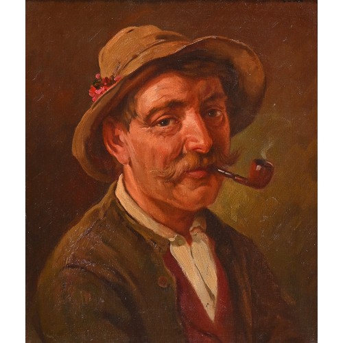 686 - Austrian or German School, 19th century - Rhineland Town, oil on canvas, 33 x 42cm, Redl, early 20th... 