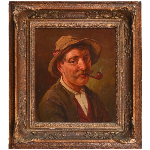 686 - Austrian or German School, 19th century - Rhineland Town, oil on canvas, 33 x 42cm, Redl, early 20th... 