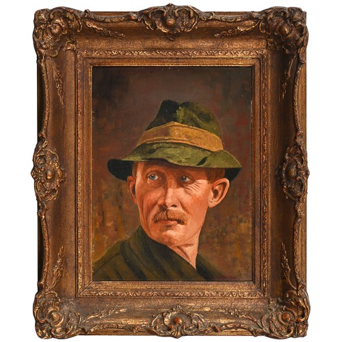 686 - Austrian or German School, 19th century - Rhineland Town, oil on canvas, 33 x 42cm, Redl, early 20th... 