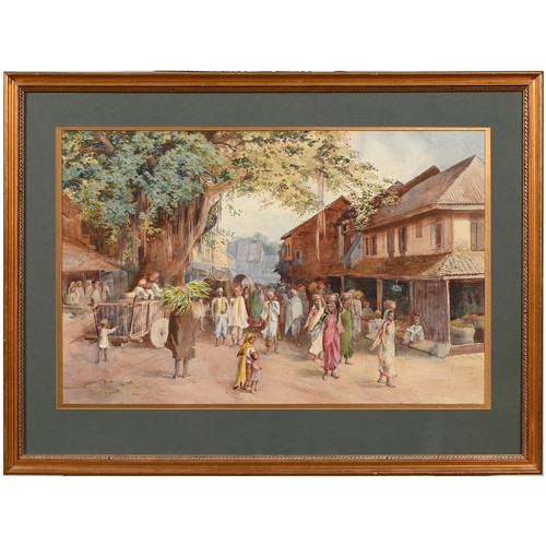 689 - Indian School, 20th century - Figures of the Mughal Court, a pair, gouache and gilt, 11 x 7.5cm, fra... 