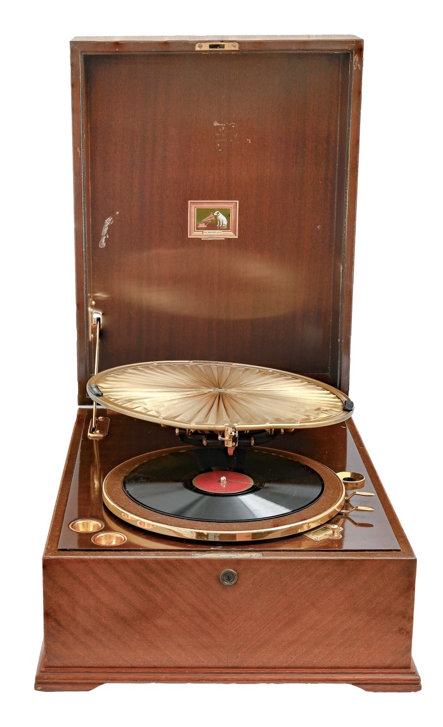 An HMV Lumiere pleated diaphragm Table Grand gramophone, Model 460 ...