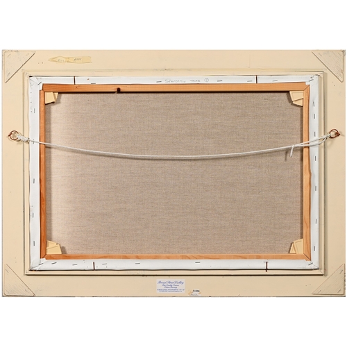 649 - Brian Horswell (b. 1939) - Horses in Bellever Forest; Ponies on a Moor, two, signed, oil on canvases... 