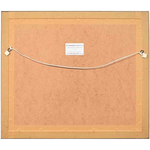 653 - Kingsley S. Chalon (1872-1932) - Two Horses and a Foal in a Stable, signed, oil on panel, 29 x 39cm;... 