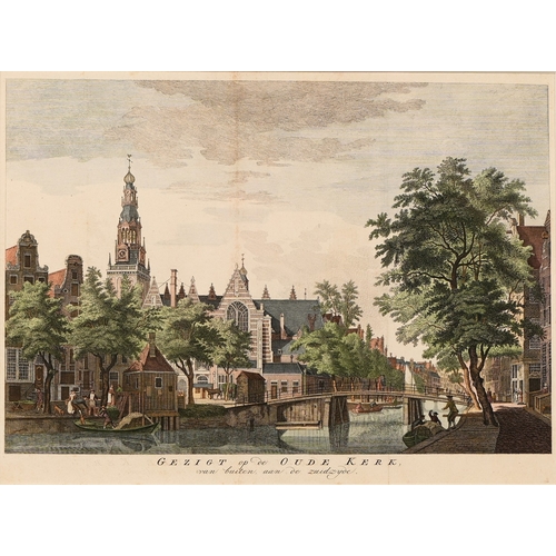 656 - After&nbsp;Hermanus Petrus Schoute (1747-1822) - Amsterdam in Winter; Amsterdam in Spring, two, Amst... 
