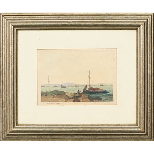 664 - Cyril Pearce RBA (1882-1967) - Sailing Boats, signed and dated 1929, watercolour, 11.5 x 16.5cm; a f... 