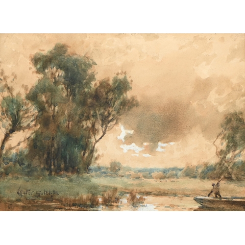 669 - Lester Sutcliffe (1848-1933) - Still Life of Pink and Yellow Primroses in Water, signed, oil on canv... 