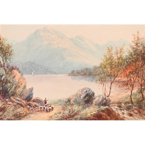 670 - Albert Milton Drinkwater (1860-1917) - Lakeland Capriccios, a pair, signed, watercolours, 20.5 x 30c... 