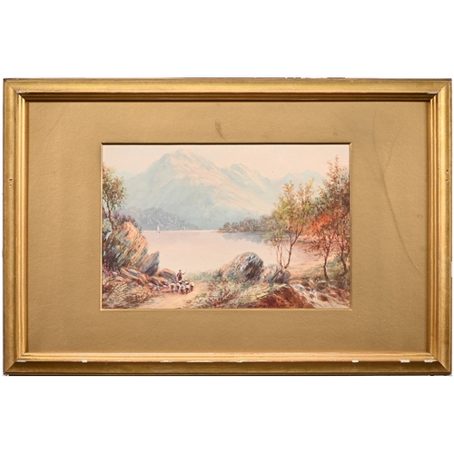 670 - Albert Milton Drinkwater (1860-1917) - Lakeland Capriccios, a pair, signed, watercolours, 20.5 x 30c... 