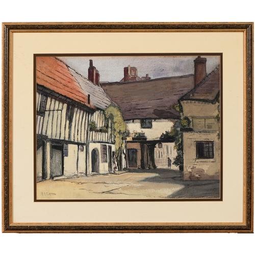 673 - M. Goodman, 2014 - Wollaton Hall, Nottingham, signed and dated, watercolour, 36.5 x 26.5cm; five wor... 