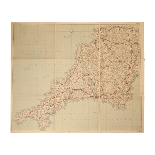 479 - A Road Atlas of England and Wales, by George Phillip & Son Ltd, in ten individually numbered fol... 