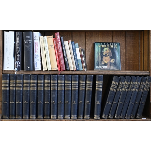 565 - Books. Five shelves of general stock, 20th c, including Chamber's Encyclopaedia; The Charles Dickens... 