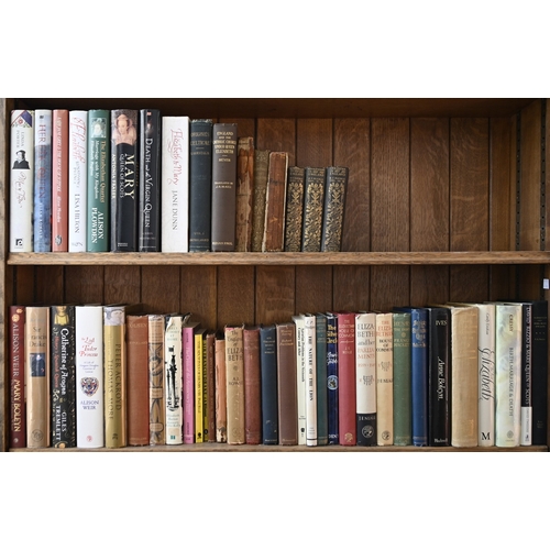 576 - Books. Two and a half shelves of Tudor history, principally Elizabeth I, early 20th c and later, etc... 