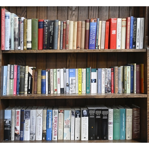 584 - Books. Six and a half shelves of history, 19th c and later, comprising one shelf of vice and crime, ... 