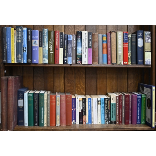 584 - Books. Six and a half shelves of history, 19th c and later, comprising one shelf of vice and crime, ... 