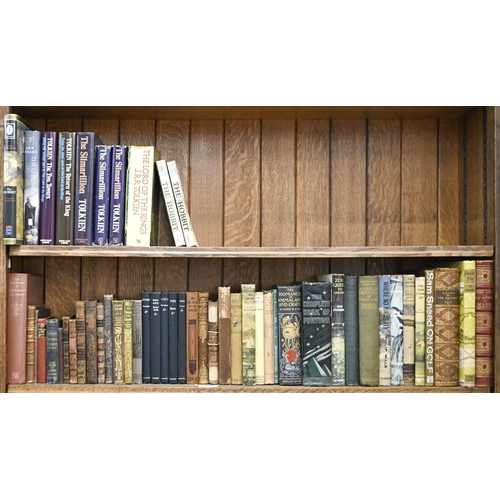 585 - Antiquarian and Later Books. Two shelves, early 19th c and later, including The Complete Book of For... 